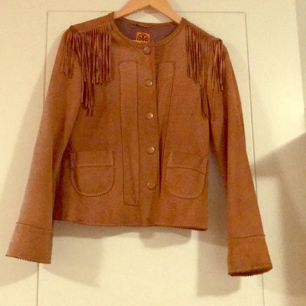 Suede Western style tassel jacket